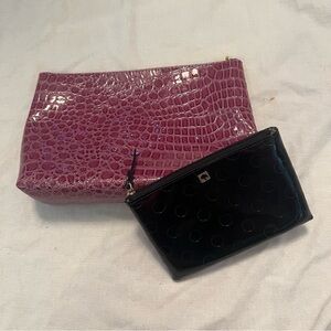 Bundle Kate Spade cosmetic bag and Estée Lauder cosmetic bag